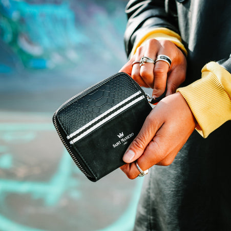 Geldbeutel Coesamini • Schwarz Python