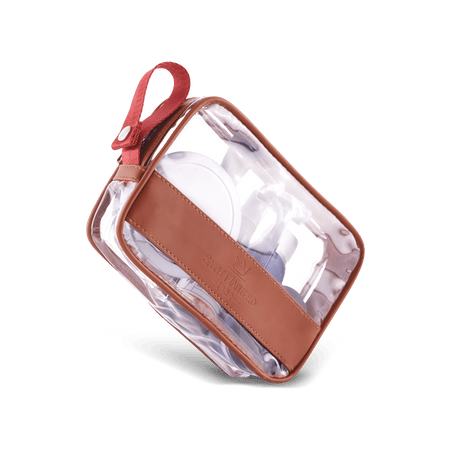 Set Trousse Trasparente Da Viaggio 1L Con 3 Flaconi Da 60ml - Conforme Norme Aereo Bagaglio A Mano