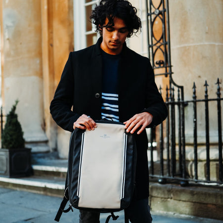 Reiserucksack Luogo • Beige Schwarz