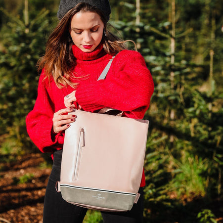 Rucksack Bellina • Pink-Grau